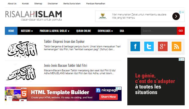 contoh blog Islam